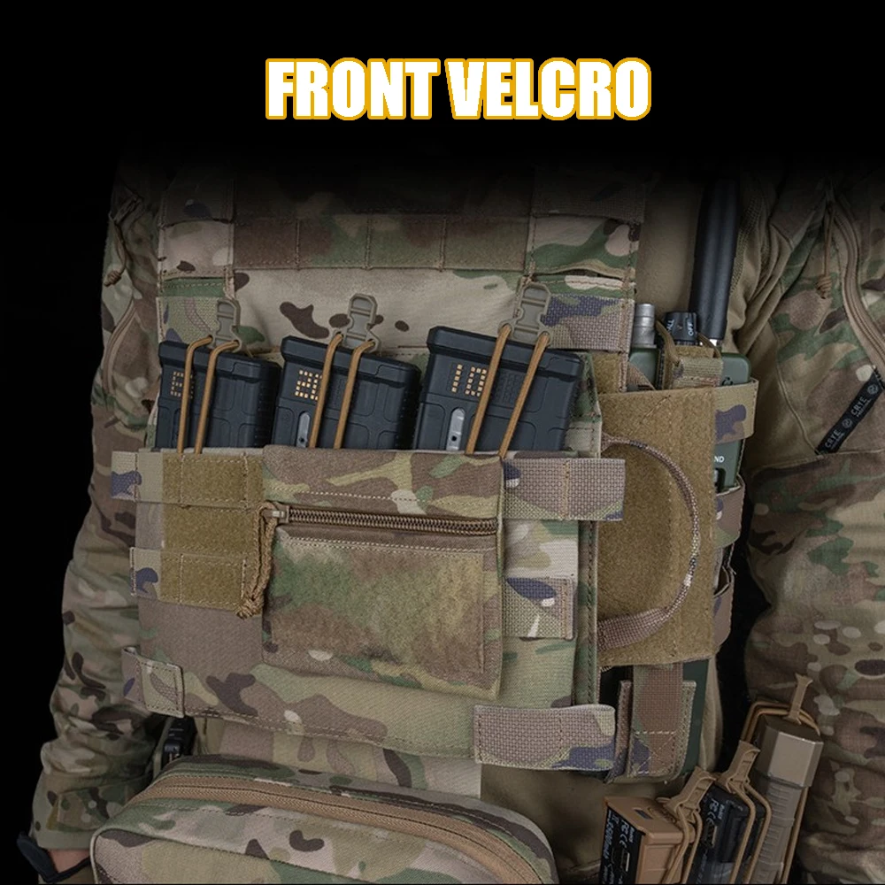 Plataforma táctica MOLLE con solapa frontal y cierre velcro - imagen 4