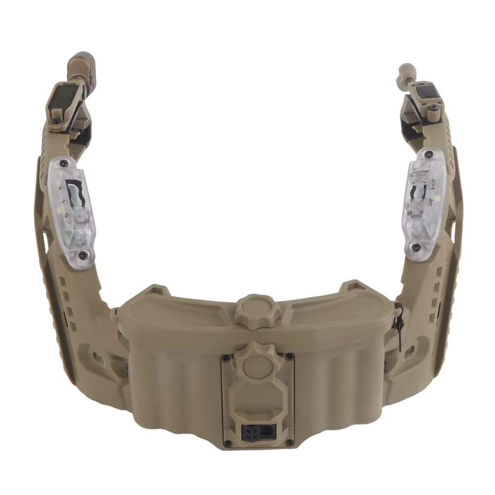 Sistema de rieles tácticos modular para casco Airsoft con linterna LED - imagen 5