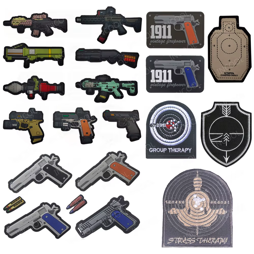 Parche 3D PVC AK47 con gancho para mochila MOLLE - imagen 2