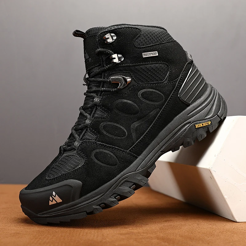 HIKEUP Bota de senderismo impermeable para hombre suela antideslizante - imagen 5