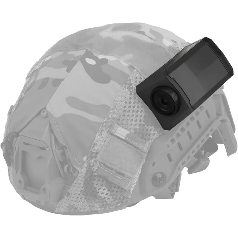 Soporte cámara táctica para casco con velcro gancho y bucle