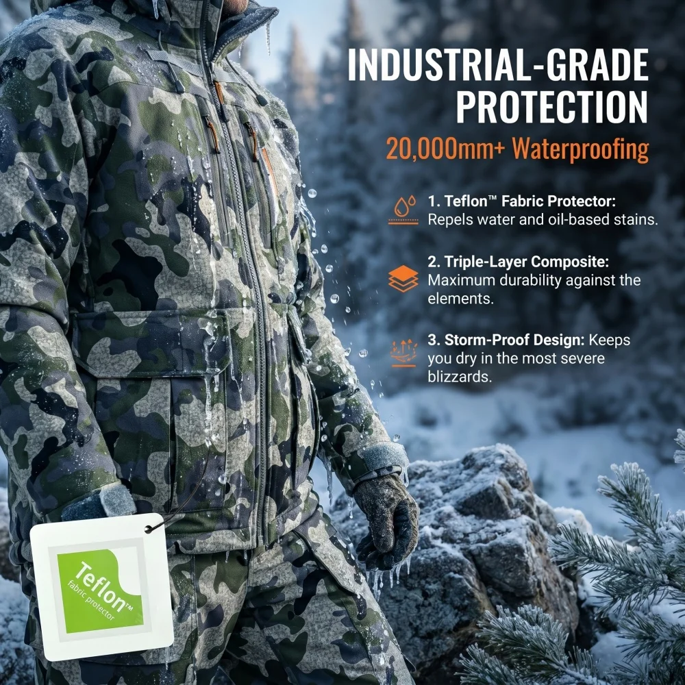 AinFad Chaqueta táctica de caza camuflaje impermeable cortaviento - imagen 4