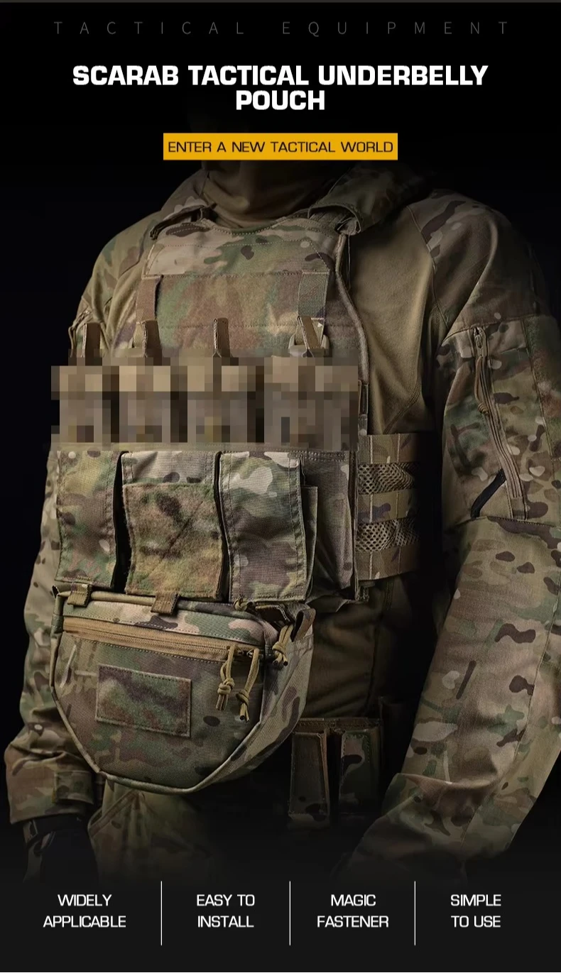 Bolsa táctica en sistema MOLLE para chaleco