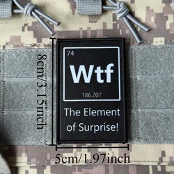 Parche militar táctico divertido bordado con velcro para mochila