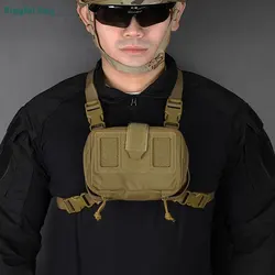 Bolsa táctica plegable Molle para teléfono móvil y airsoft caza