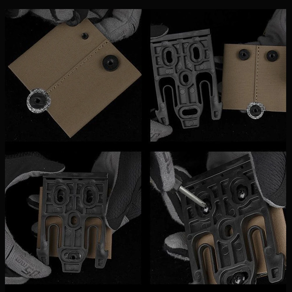QLS Placa adaptadora para sistema MOLLE – Montaje bolsas tácticas - imagen 3