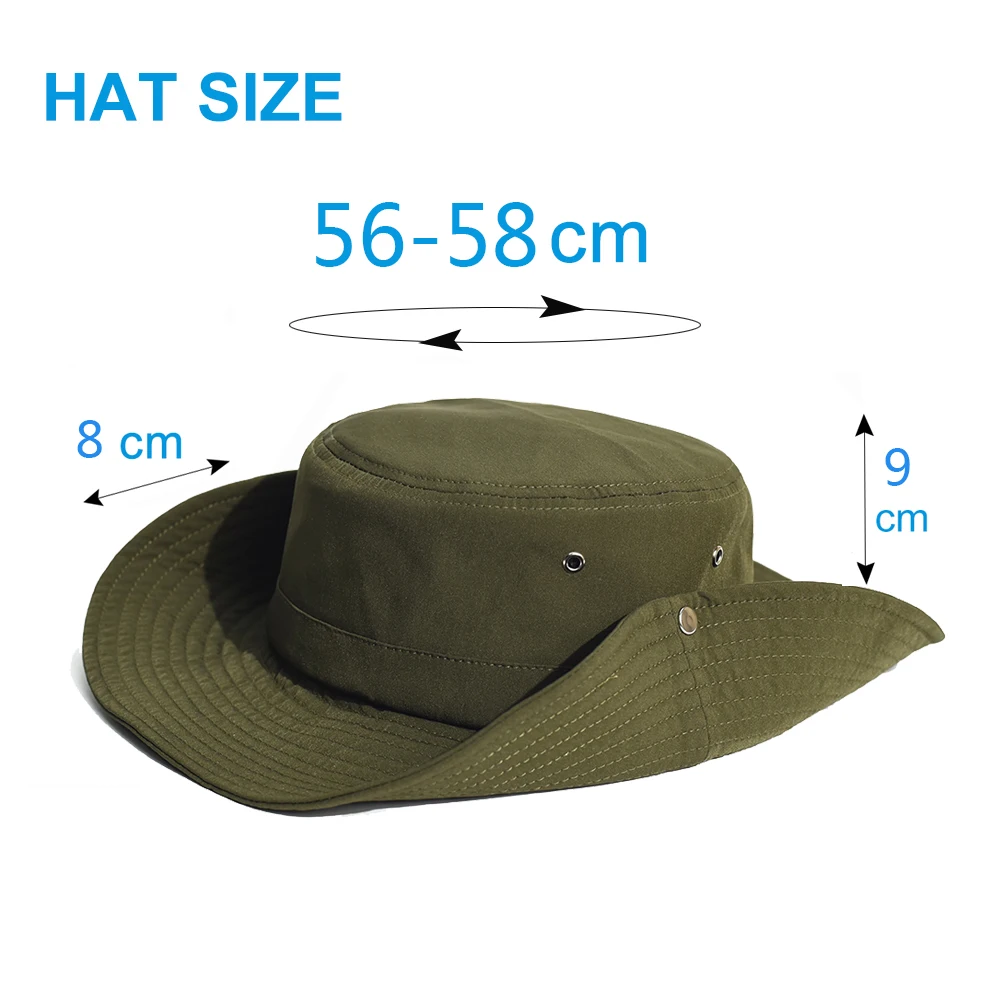 Sombrero de pesca secado rápido transpirable protección solar - imagen 5