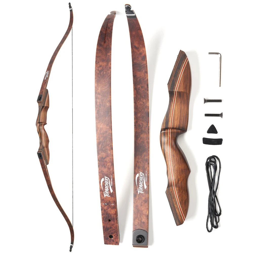 Arco recurvo TOPARCHERY 60\" 20-60 lbs diestro – Práctica y competición