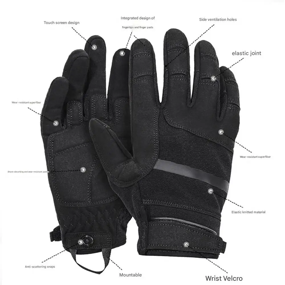 Guantes tácticos ultrafinos con pantalla táctil y protección antiimpacto - imagen 2