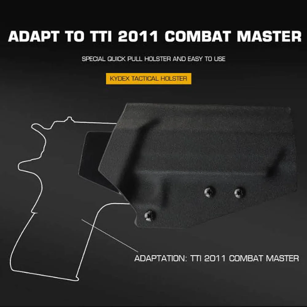 Funda Kydex TTI 2011 Combat Master liberación rápida para cinturón - imagen 3