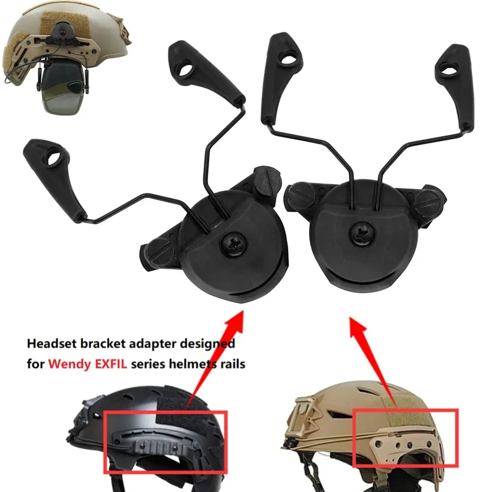 EXFI Soporte táctico auriculares orejeras para riel casco tiro - imagen 5