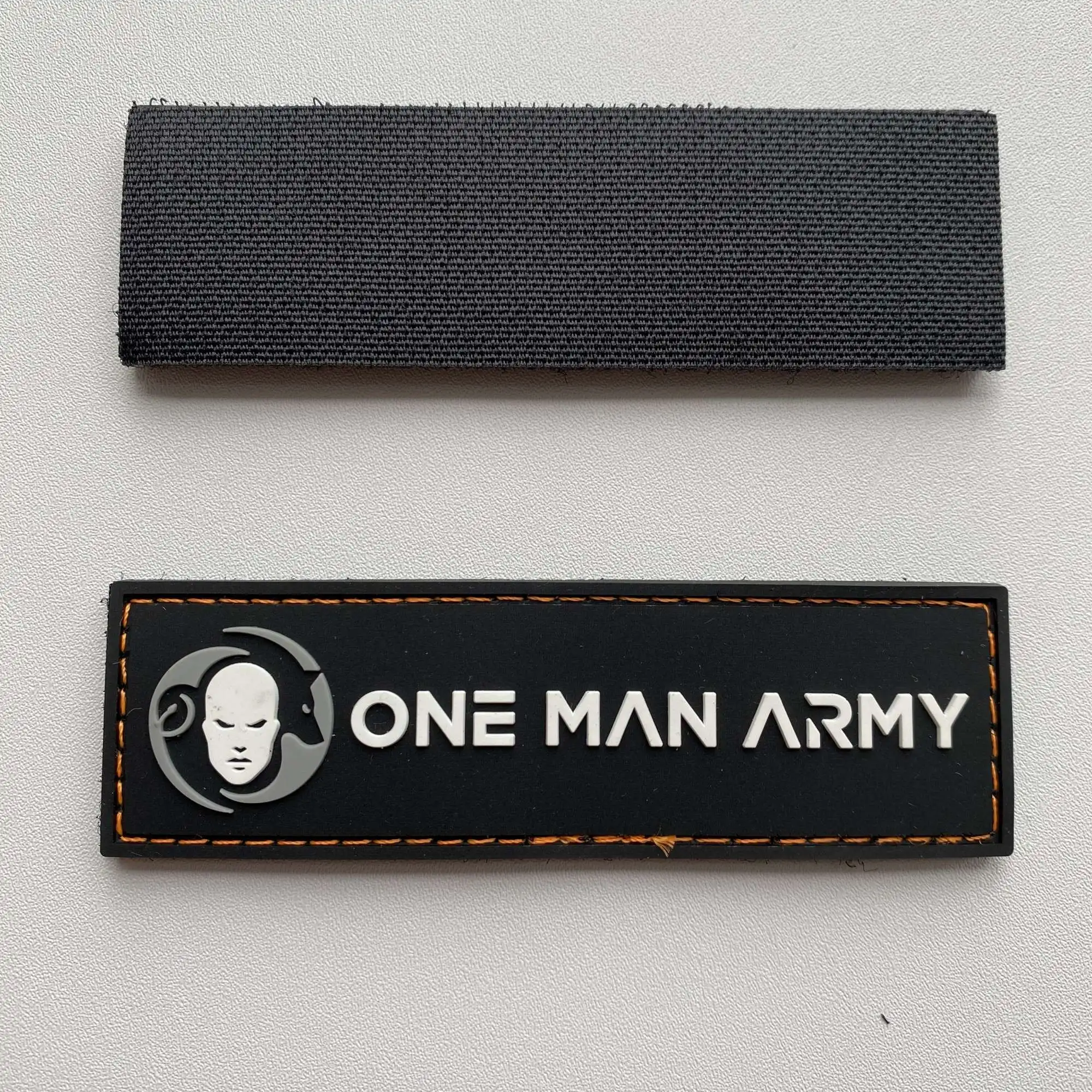 Parche apliqué 3D de goma con velcro lavable, logo táctico - imagen 4