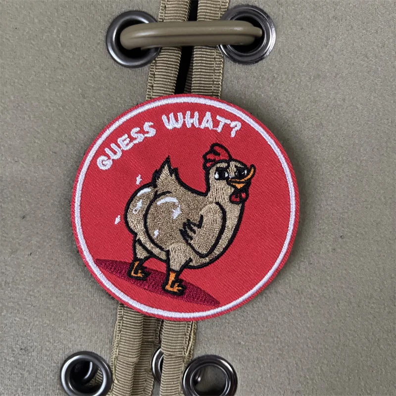 Parche bordado Chanticleer con velcro – Insignia táctica militar - imagen 4
