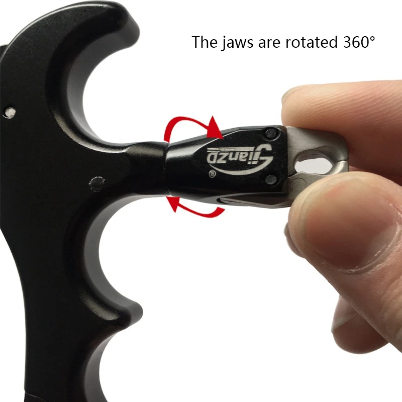 Pinza de liberación giratoria 360° en aluminio – Retén táctico 4 dedos - imagen 4