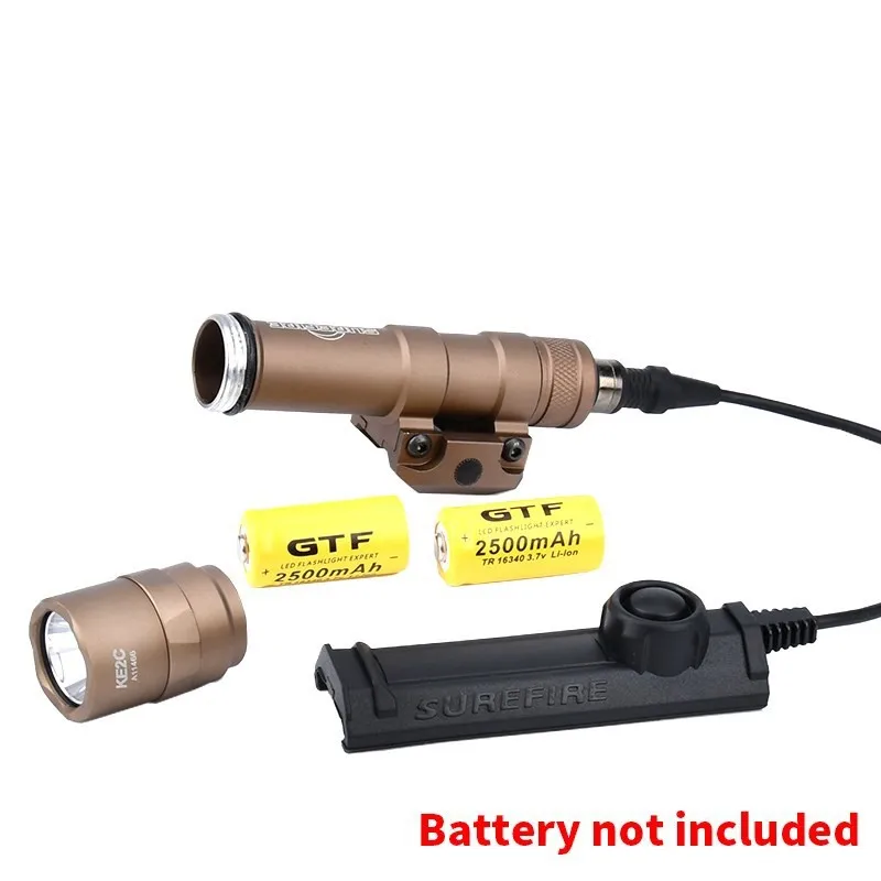 WADSN Linterna tactica M300/M600 para rifle - Potente luz de caza - imagen 2