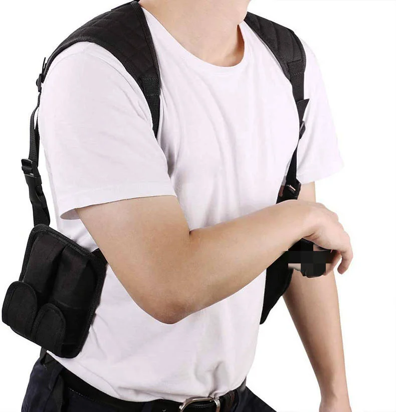 Funda táctica de nailon para axila de porte oculto, caza discreta - imagen 2