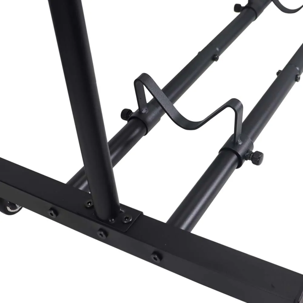 Soporte para bicicleta tipo L universal con ruedas metálicas - imagen 2