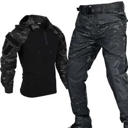 Ropa táctica exterior para hombre: camiseta y pantalón