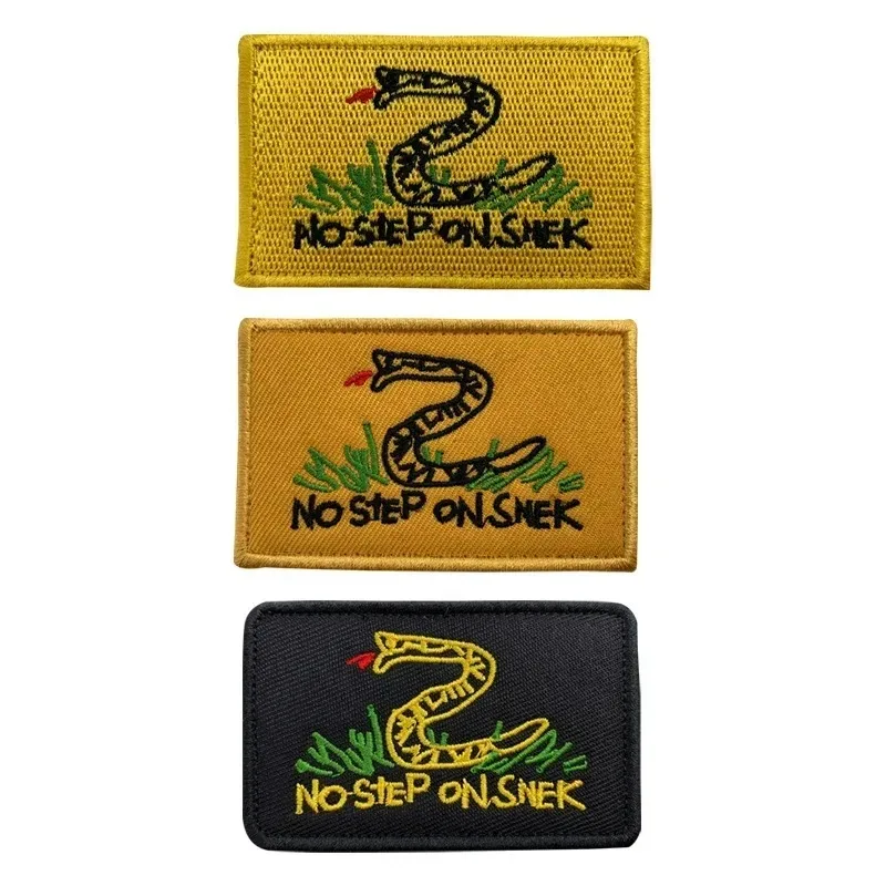 Parche táctico bordado Gadsden Viper para gorra con velcro - imagen 4