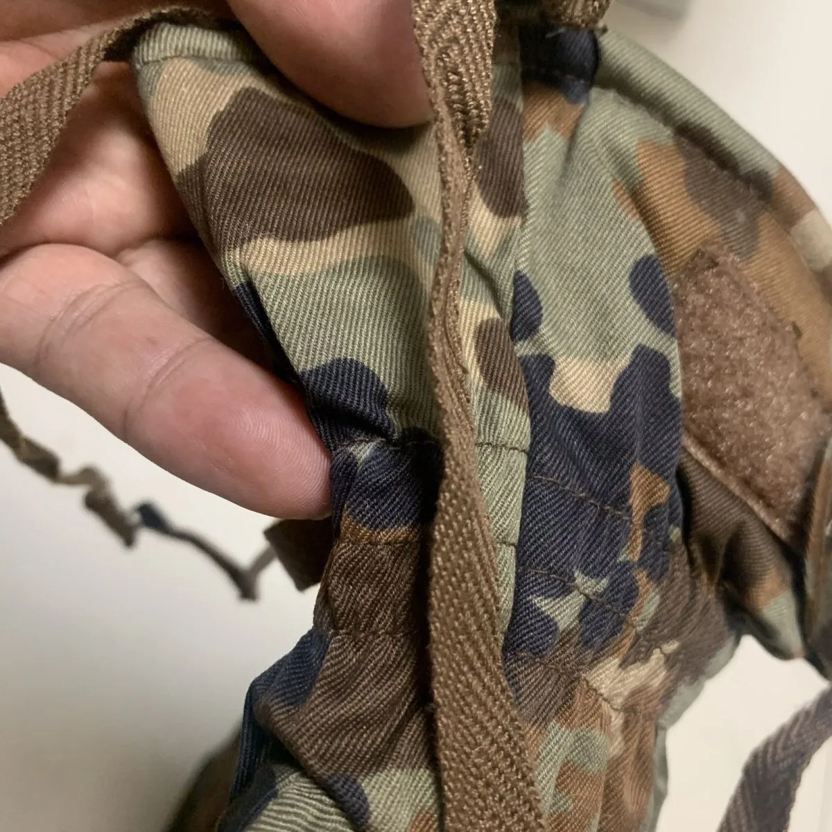 Material y acabado en algodón