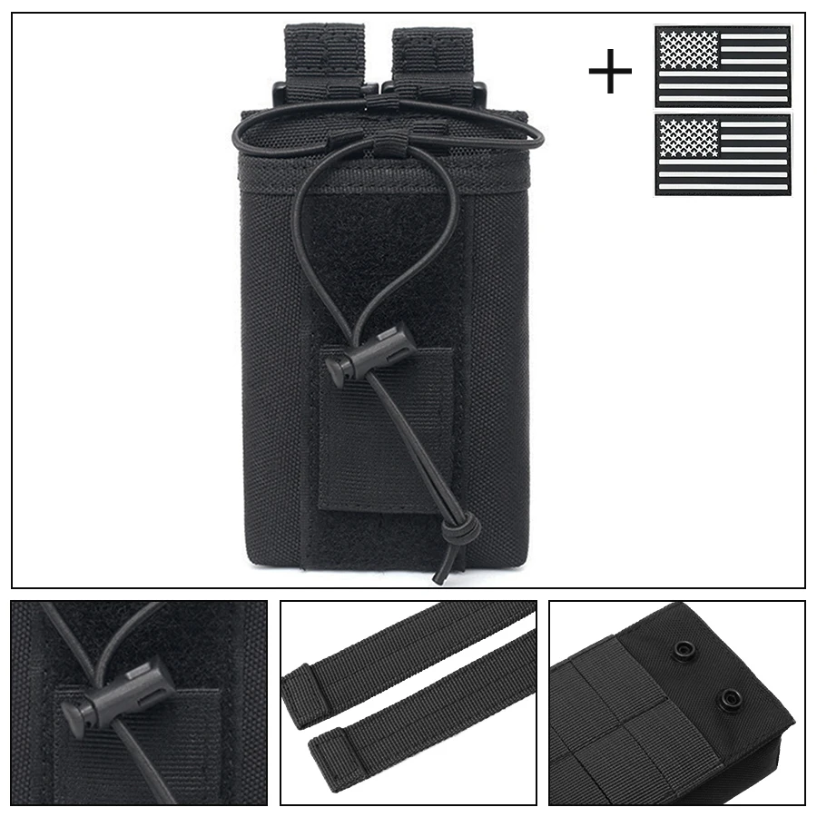 Bolsa para walkie talkie MOLLE colgante riñonera táctica exterior - imagen 5