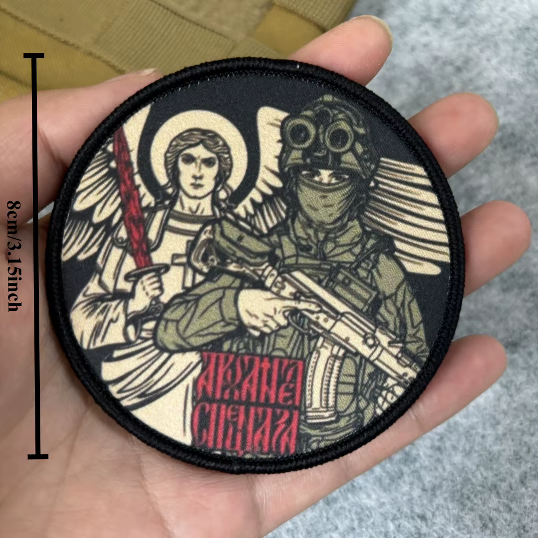 Parche táctico moral calavera con velcro para mochila y uniforme - imagen 5