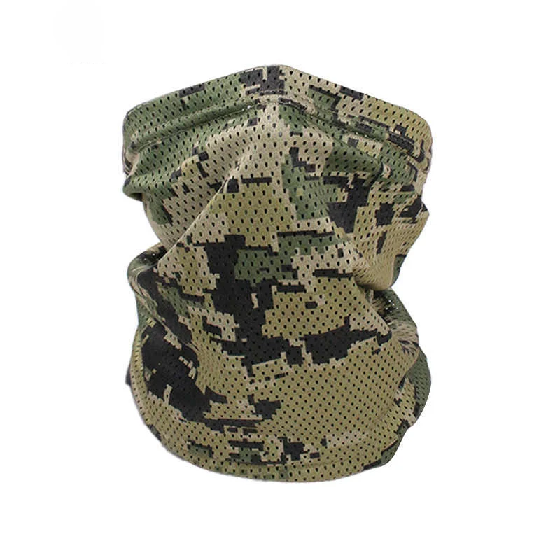 Pañuelo táctico de camuflaje para cuello con protección solar - imagen 4
