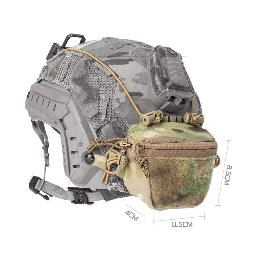 Bolsa de almacenamiento trasera para casco de caza táctico