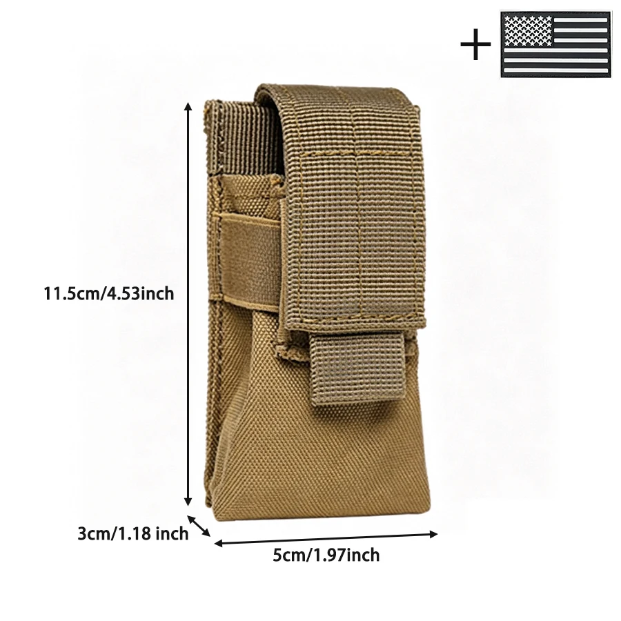 Funda táctica para linterna con clip de nailon resistente al desgaste - imagen 4
