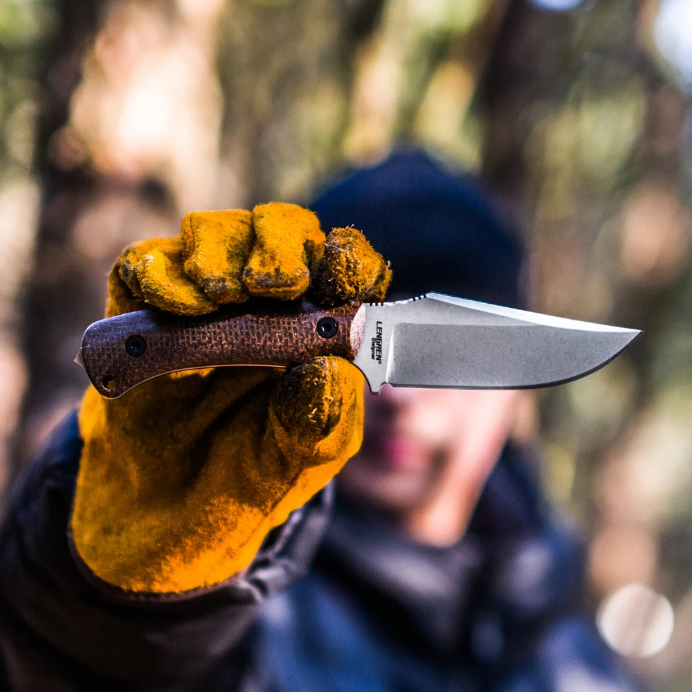 LEINGREN Spark cuchillo de supervivencia hoja fija con funda - imagen 3