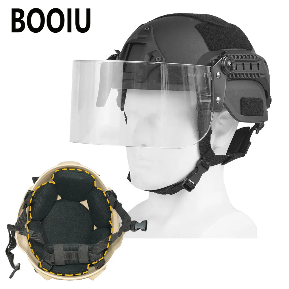BOOIU MICH 2000 Casco táctico ACH regulable ABS con auditiva - imagen 4