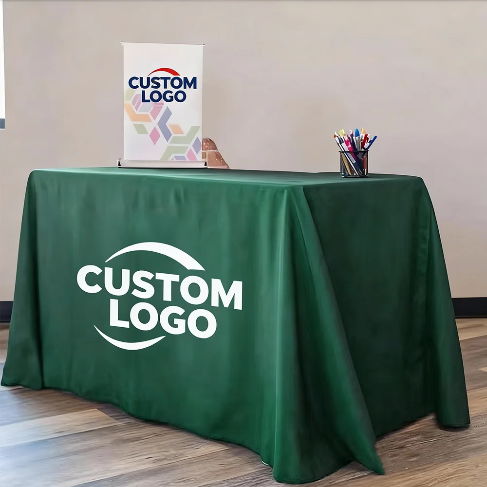 Mesa personalizada con tela de logotipo para banquete y bodas - imagen 5