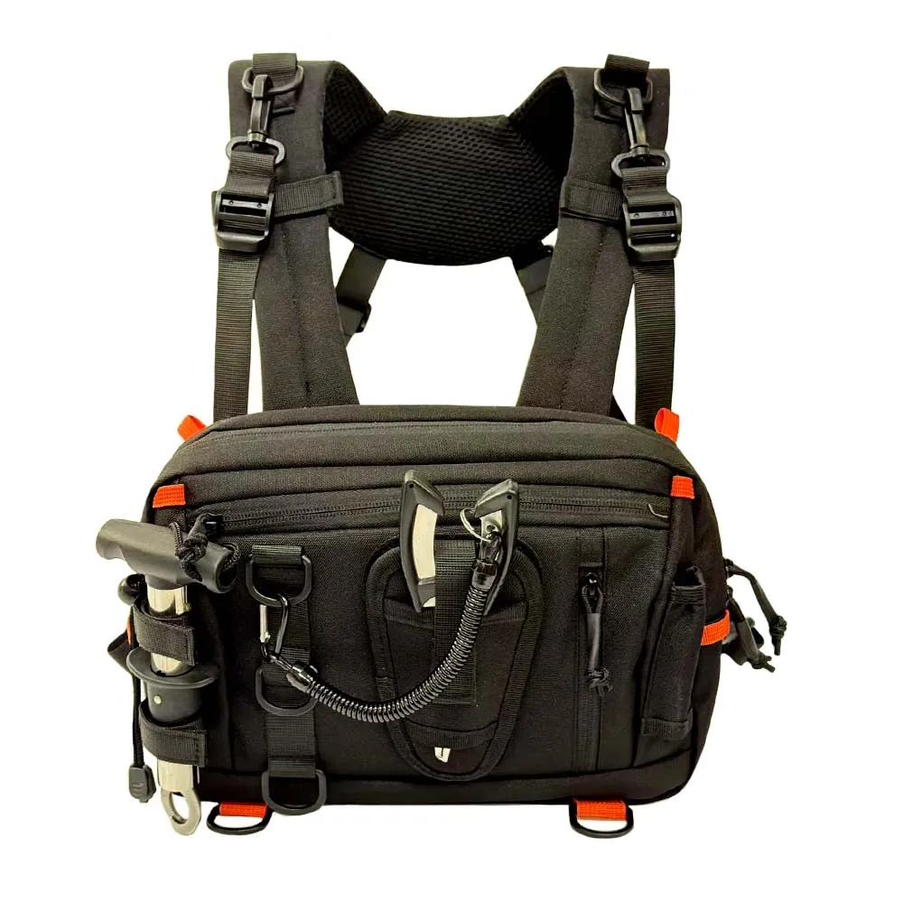Bolsa de pecho táctica MOLLE ligera para pesca deportiva - imagen 3