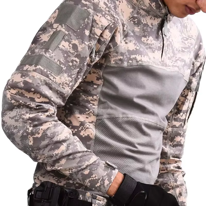 Camisa táctica Multicam para hombre outdoor con cremallera Airsoft - imagen 4