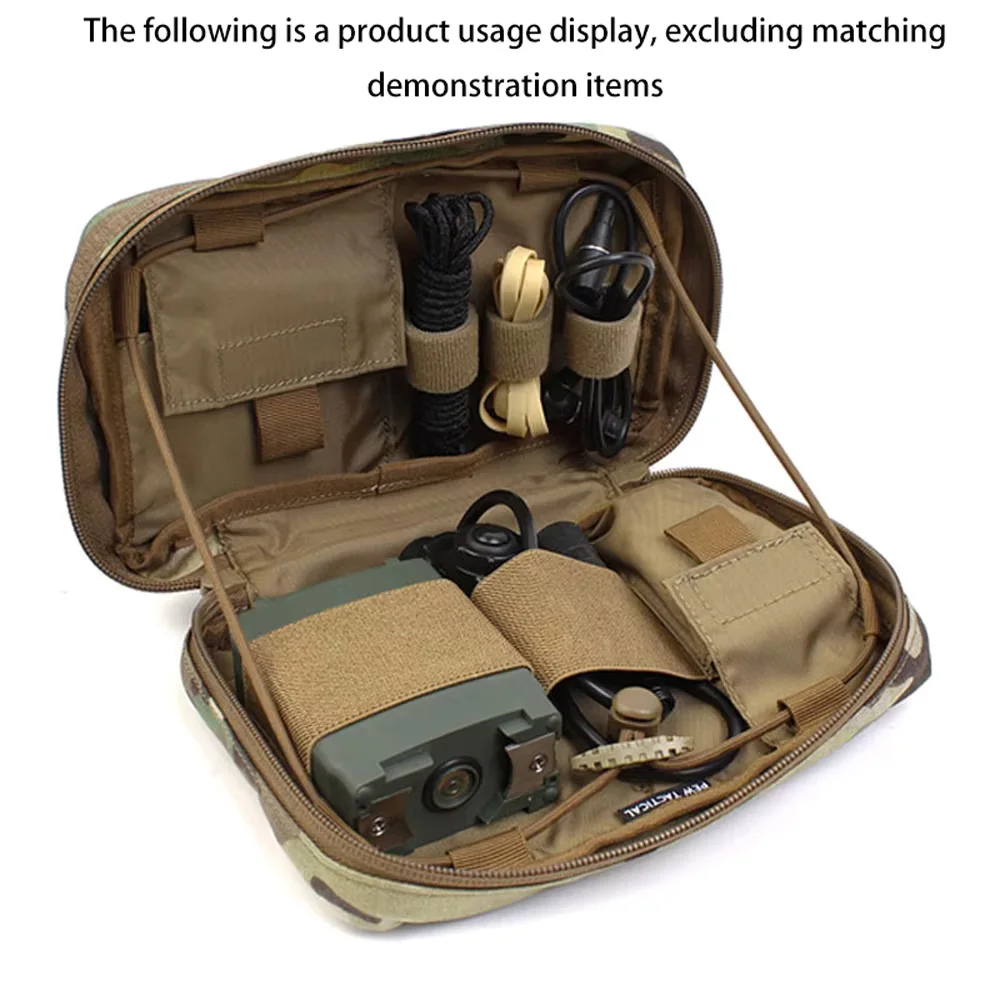 Bolsa MOLLE EDC camuflaje para airsoft y almacenamiento de cables - imagen 5