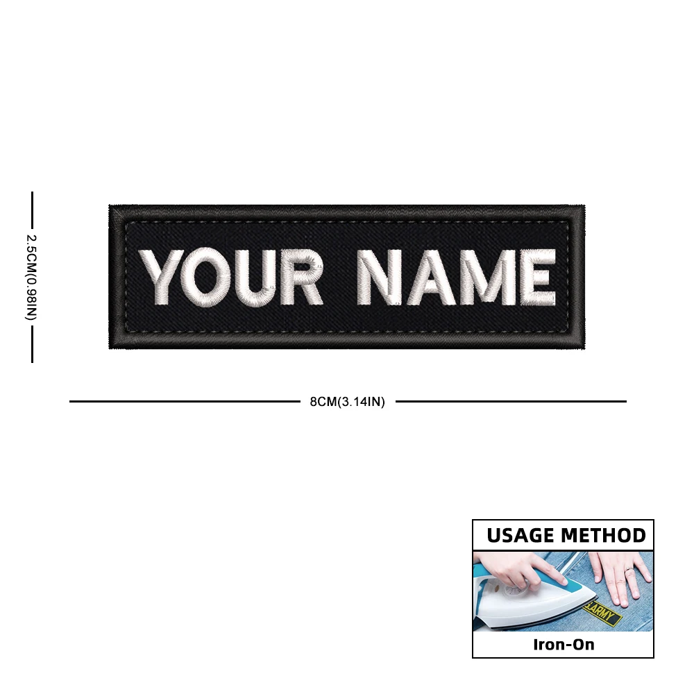 Parche táctico bordado con nombre personalizado para uniforme - imagen 3