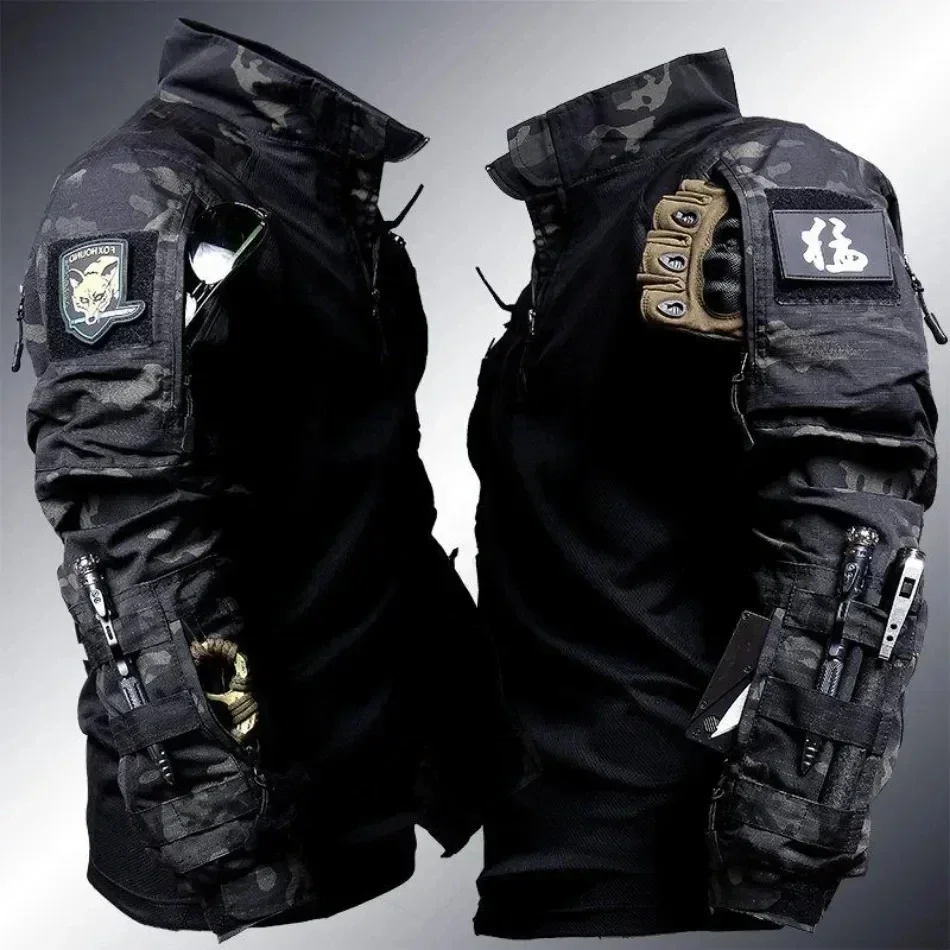 Camisa táctica Multicam transpirable para exteriores y paintball - imagen 2