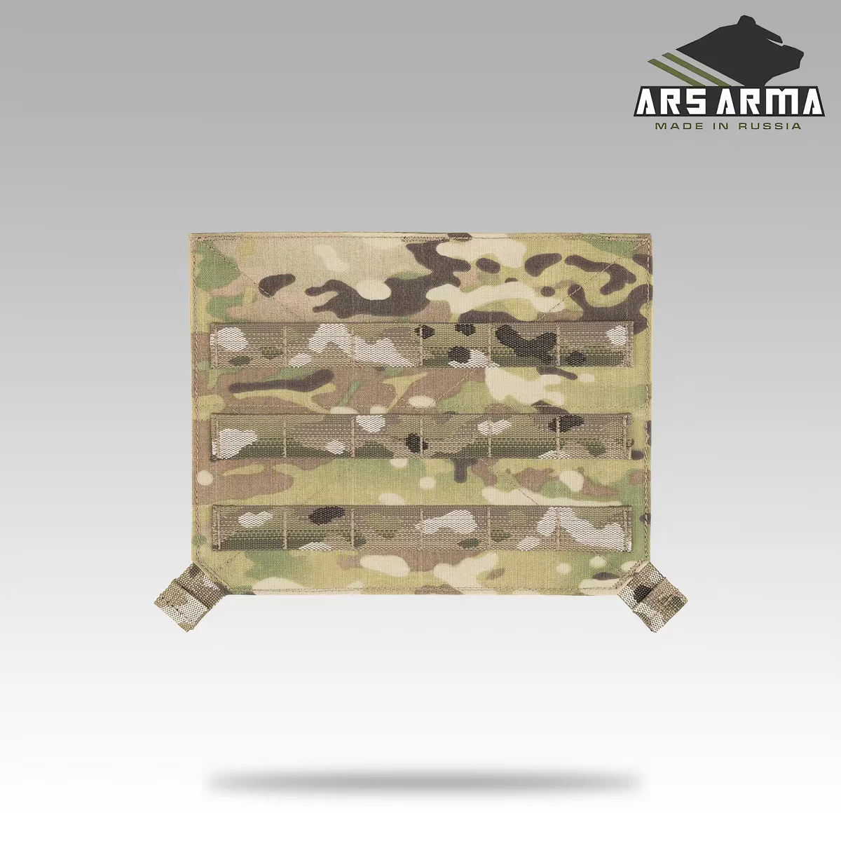 Panel frontal táctico con configuración MOLLE y rejillas