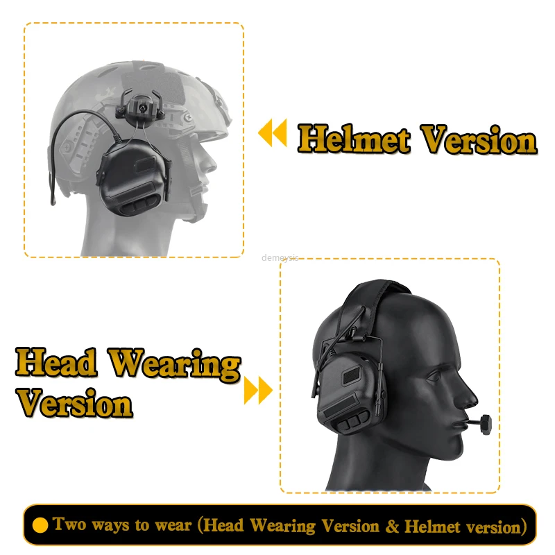 Auriculares tácticos para casco – Comunicación Airsoft y caza - imagen 2