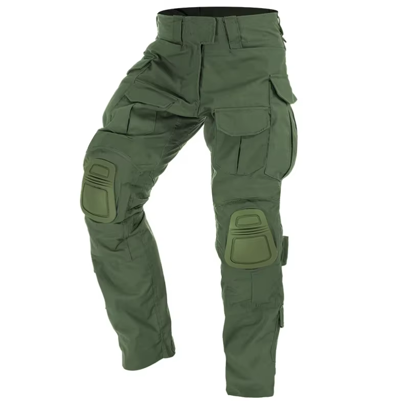 Pantalones tácticos Multicam CP con rodilleras y bolsillos de combate