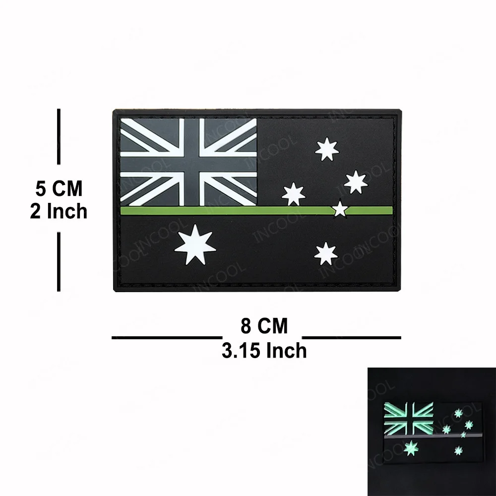 Insignia táctica PVC Australia luminoso – Parche bandera para mochila y ropa - imagen 5