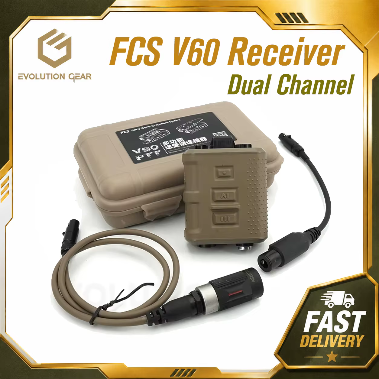 AMP Comtac3 PTT táctico V60 – Adaptador - imagen 2