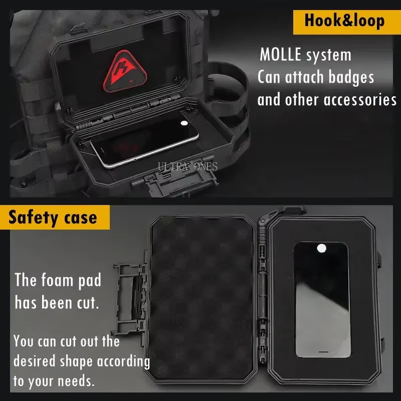 Funda táctica MOLLE impermeable antichoque con doble esponja protectora - imagen 5