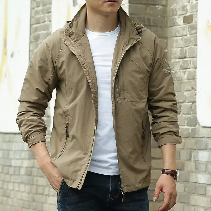 Chaqueta militar impermeable – Capucha outdoor hombre 6XL