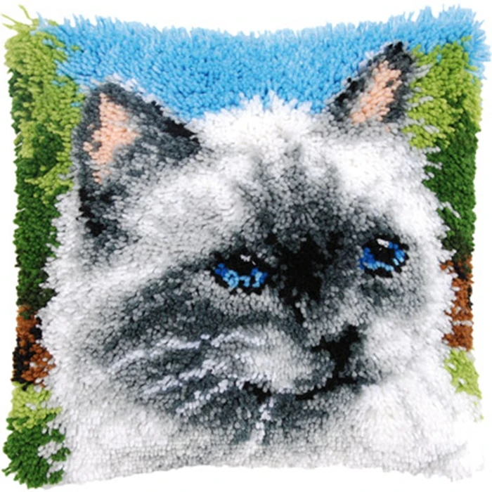 Kit de ganchillo con patrón impreso de animales para alfombras - imagen 4
