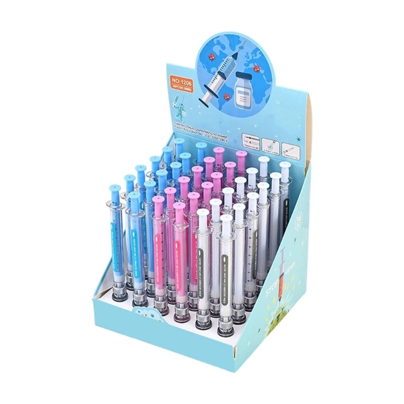Bolígrafos gel con forma inoculador
