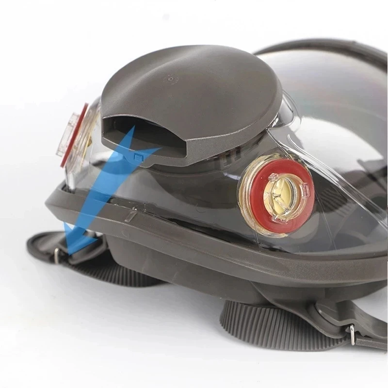 Máscara de gas respirador facial reutilizable antivaho anti polvo - imagen 5