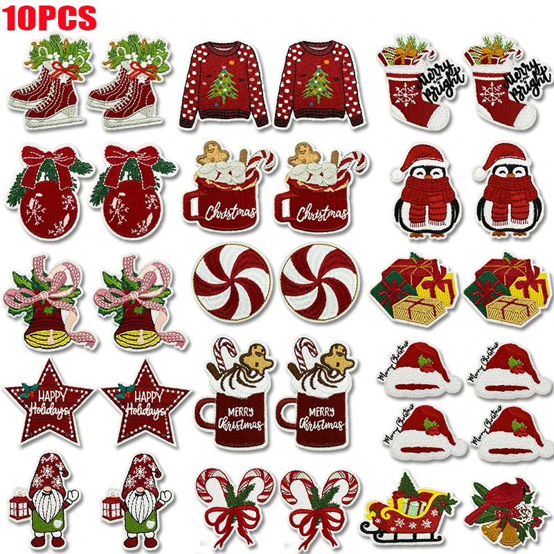 Parches termoadhesivos navideños – Papá Noel y muñeco de nieve - imagen 2