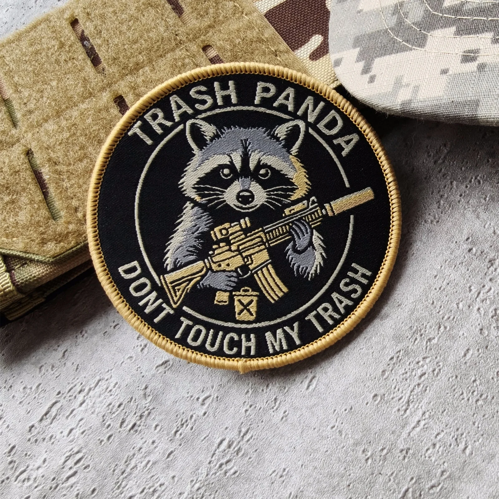 Parche táctico bordado guantelete Rascón – Insignia morale con gancho bucle - imagen 4