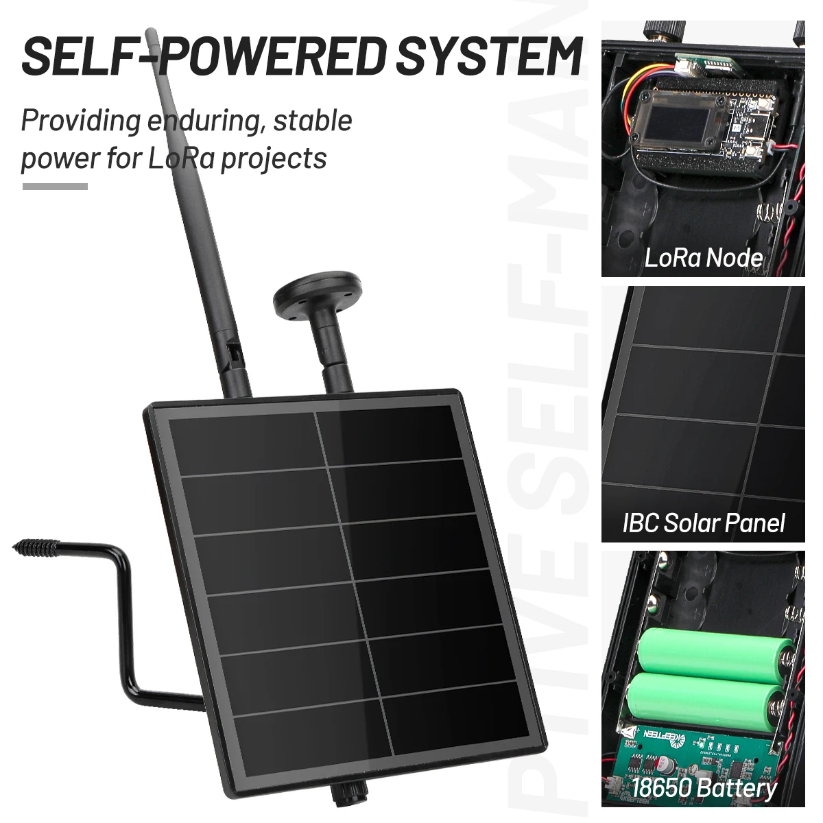 Heltec Nodo LoRa solar con GPS y antena para monitorización remota - imagen 4
